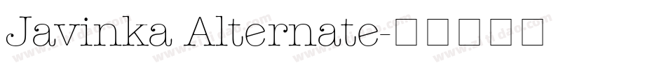 Javinka Alternate字体转换